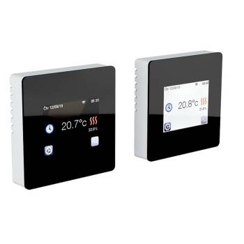 Digitales Unterputz-Thermostat FENIX TFT WIFI, steuerbar per App, schwarz