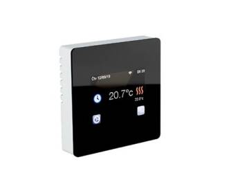 Digitales Unterputz-Thermostat FENIX TFT WIFI, steuerbar per App, schwarz