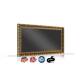 Infrarot-Glasheizung infranomic Standard 900 Watt, 140 x 60 cm, schwarz glänzend, Stilrahmen Massivholz Gold